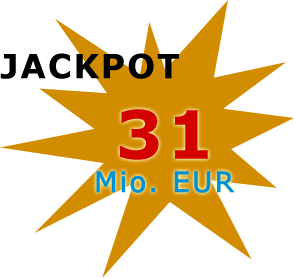 Jackpot 31 Millionen Euro