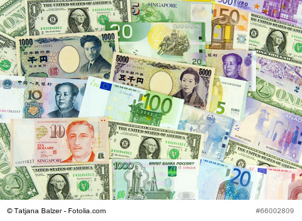 Banknoten verschiedener Länder