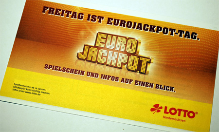 EuroJackpot Spielschein Freitag