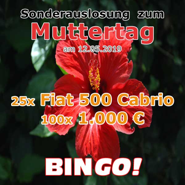 BINGO! Sonderauslosung zum Muttertag