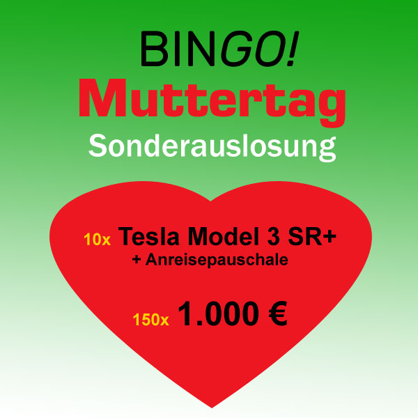 BINGO! Muttertag Sonderauslosung 2021