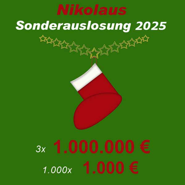 Nikolaus Sonderauslosung 2025